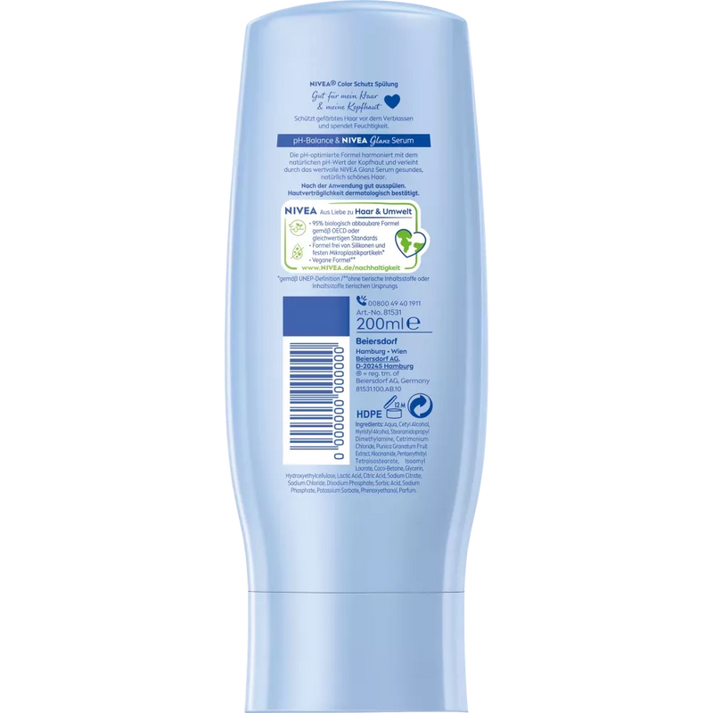 NIVEA Conditioner Kleurbescherming Glans Serum, 200 ml