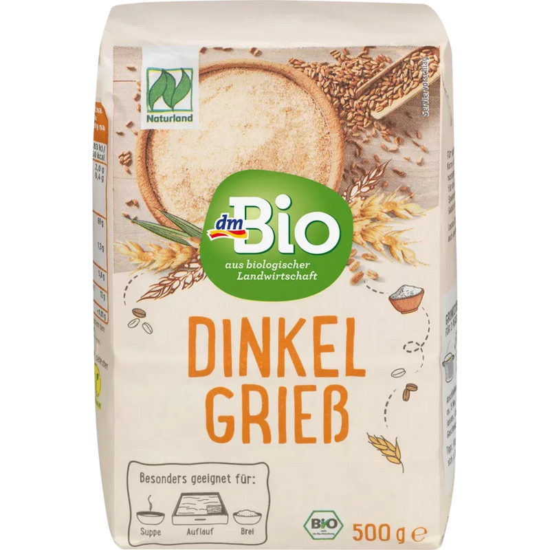 dmBio Griesmeel, spelt, Naturland, 500 g