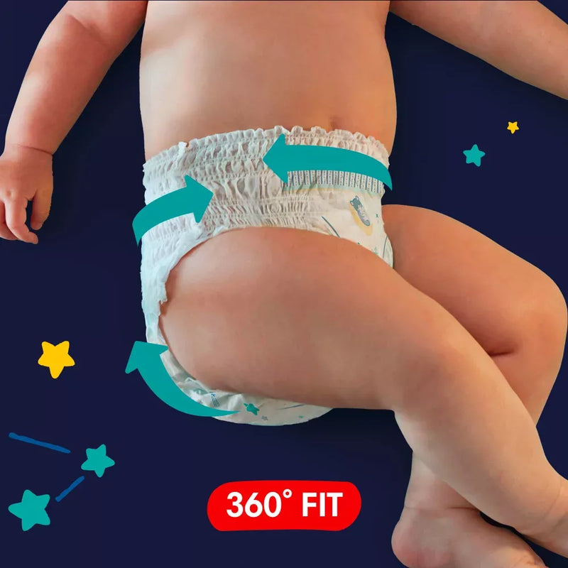 Pampers Babybroekjes nacht Baby Dry maat 4 (9-15 kg), maandelijkse doos, 180 stuks.