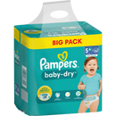 Couches Pampers Baby Dry Gr.5+ Junior Plus (12-17 kg), paquet en vrac, 56 pièces.