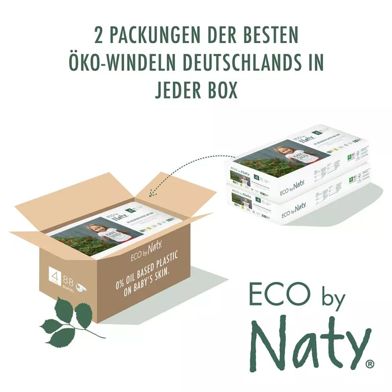 Naty Luiers Eco by Naty maat 4 (7-18 kg), 88 stuks.