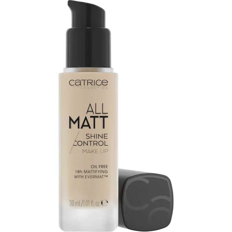 Catrice Foundation All Matt Shine Control 010 Neutral Light Beige, 30 ml