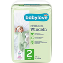 Couches Babylove Babylove Premium taille 2, Mini, 3-6 kg, 42 pièces.