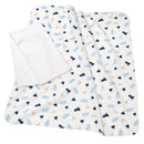 babylove Molletondoeken beer/wit, 2 stuks.