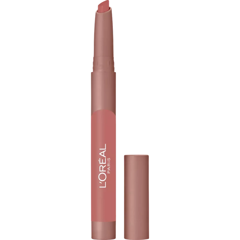 L'ORÉAL PARIS   Lipstick Infaillible Matte Lip Crayon 102 Caramel Blondie, 2.5 g