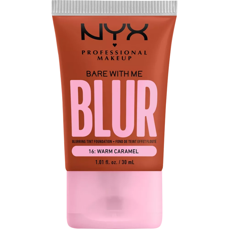 NYX PROFESSIONAL MAKEUP Foundation Bare With Me Blur Tint 16 Warm Caramel, 30 ml