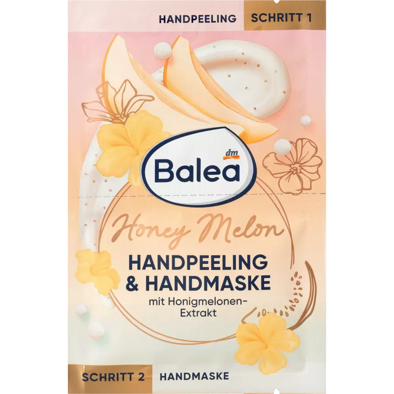 Balea 2in1 Hand Scrub & Masker Honing Meloen, 20 ml
