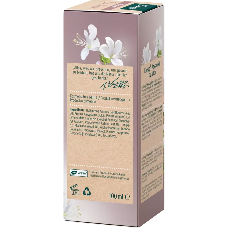 Kneipp Massageolie Jij & Ik, 100 ml