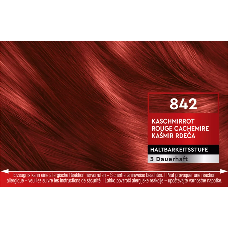 Schwarzkopf Brillance Haarkleur Cashmere Red 842, 1 st.