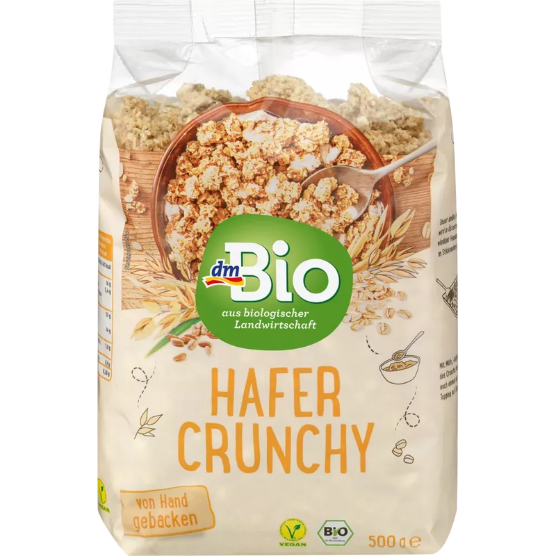 dmBio Crispy Muesli Haver Krokant, 500 g