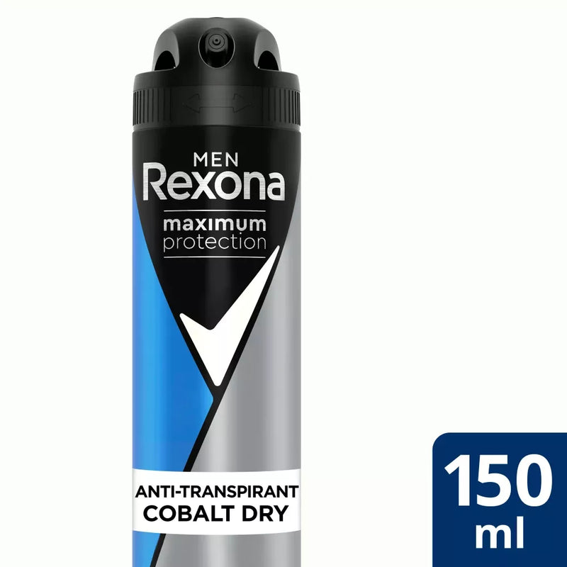 Rexona men Deodorant Spray Maximale Bescherming Kobalt, 150 ml