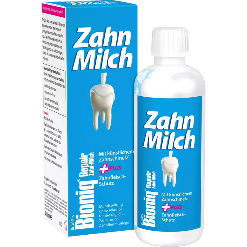 Bioniq® Mondwater Repair Tandenmelk, fluoridevrij, 400 ml