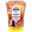 Distributeur de savon Sagrotan sans contact, recharge au miel de Manuka (2 x 250 ml), 250 ml