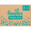 Couches Pampers Baby Dry taille 3 Midi (6-10 kg), boîte mensuelle, 222 pièces.