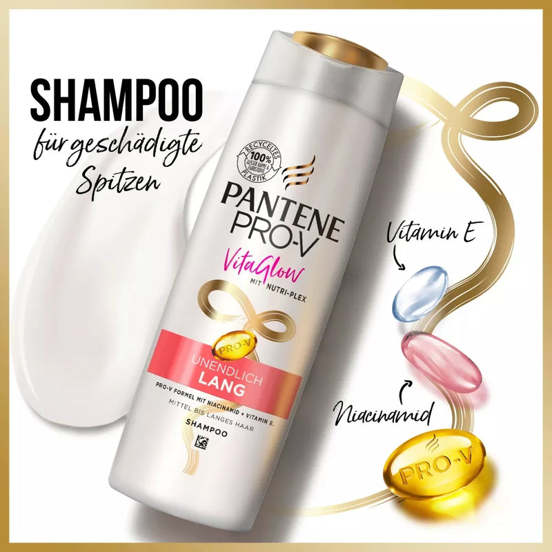 PANTENE PRO-V Shampoo VitaGlow Infinite Long, 300 ml