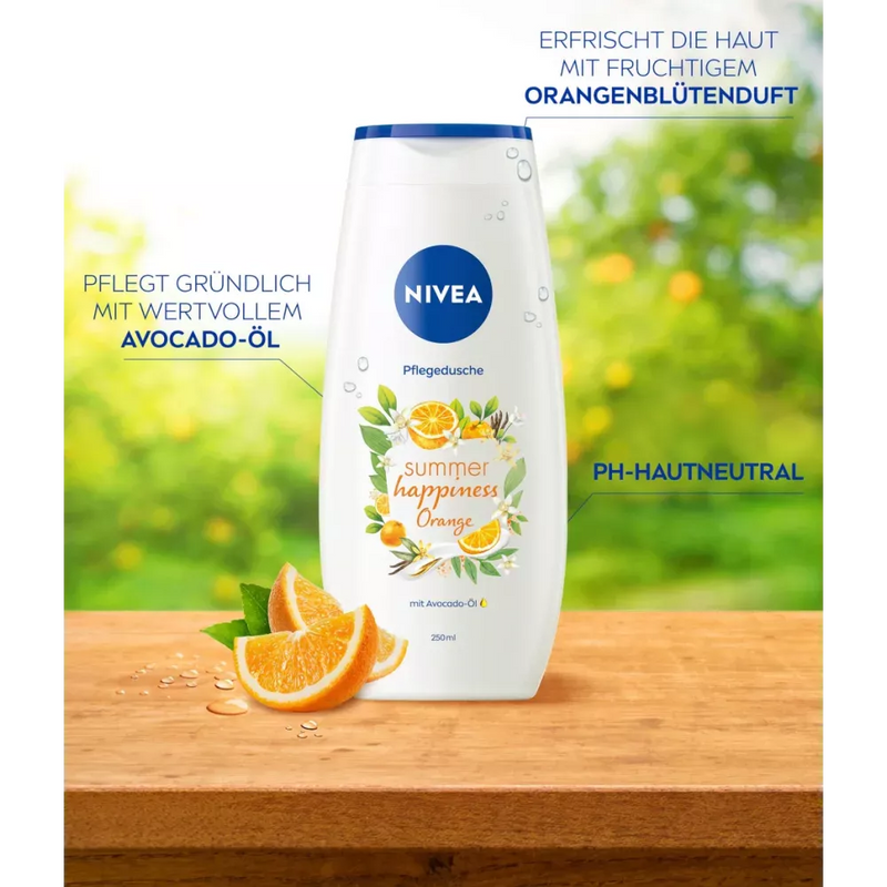 NIVEA Crème douche zomer geluk sinaasappel, 250 ml