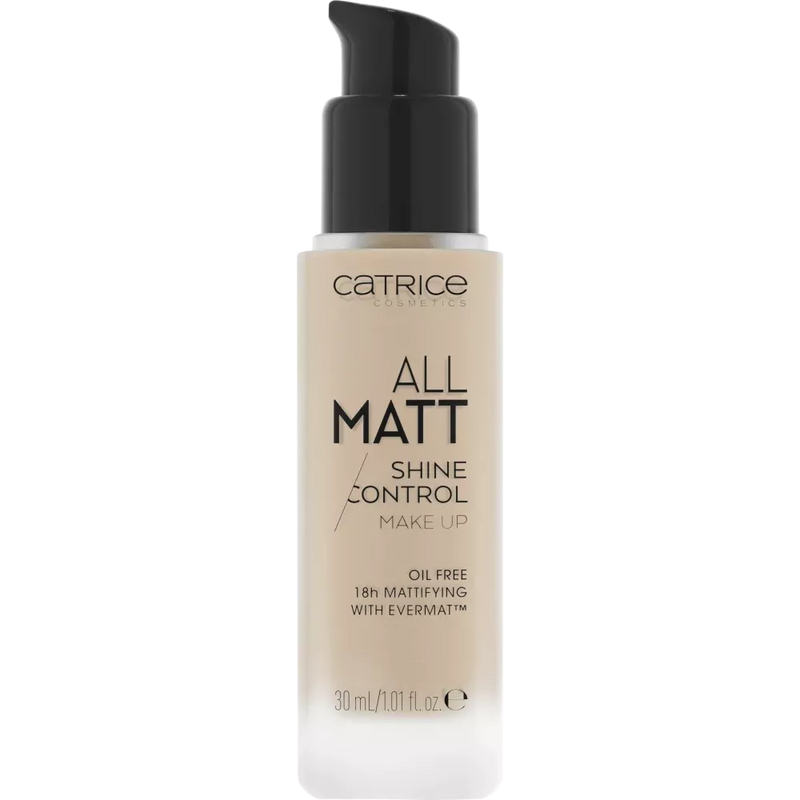 Catrice Foundation All Matt Shine Control 010 Neutral Light Beige, 30 ml