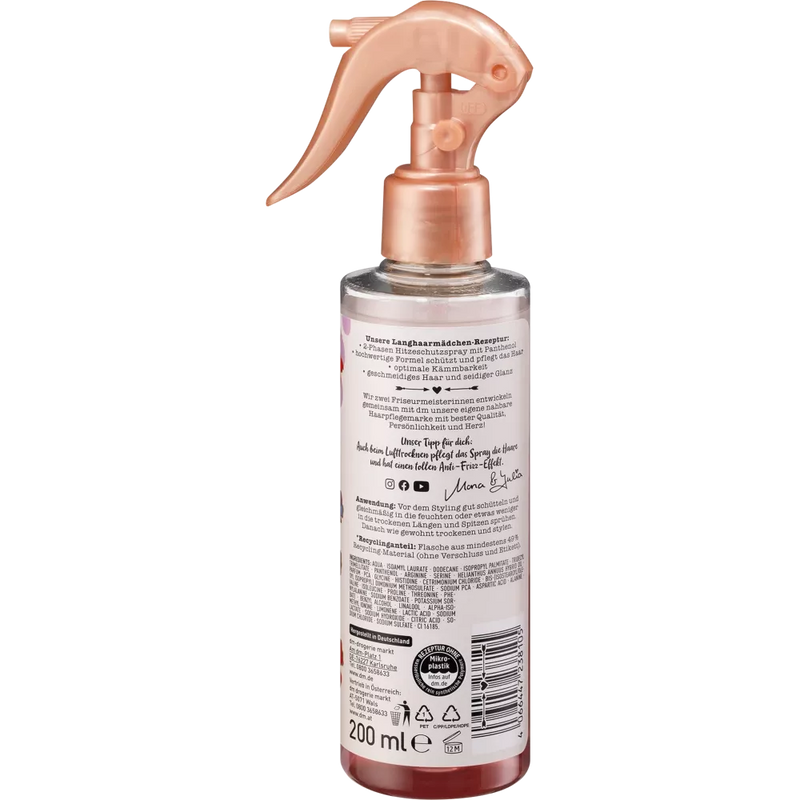 Langhaarmädchen Hittebeschermende spray, 200 ml