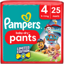 Pampers Baby Pants Baby Dry Gr.4 Maxi (9-15 kg) Édition limitée Paw Patrol, 25 pièces.
