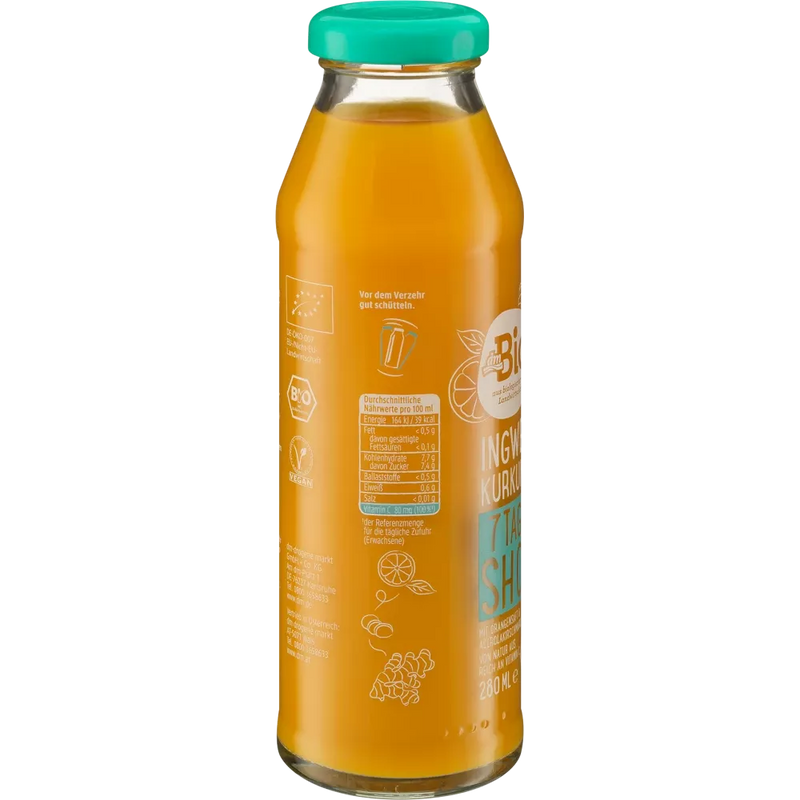 dmBio 7 Days Shot Ginger Turmeric, 280 ml