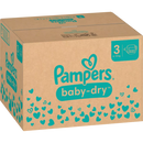 Couches Pampers Baby Dry taille 3 Midi (6-10 kg), boîte mensuelle, 222 pièces.
