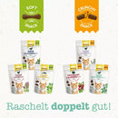 GIMCAT Snack pour chats, Snack croquant au canard et à l'herbe à chat, 50 g