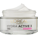 L'ORÉAL PARIS Crème de Jour Hydra Active 3 Peaux Sèches Sensibles, 50 ml