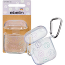 ebelin Hoofdtelefoonhoesje met smiley-print, 1 stuk