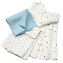 babylove Gaasdoeken sterren/blauw, 3 stuks