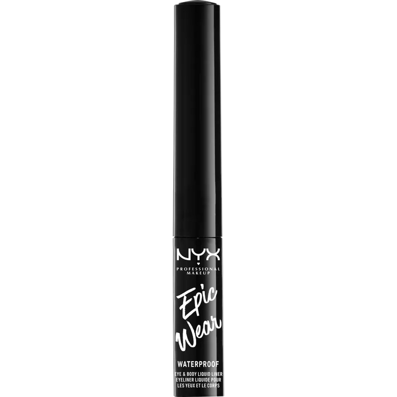 NYX PROFESSIONAL MAKEUP Eyeliner liquide Epic Wear Metallic Waterproof 02 Gun Metal, 3,5 ml