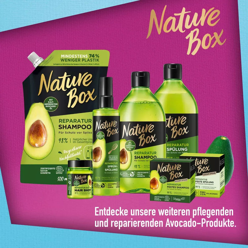 Nature Box Shampoo Repair met Avocado-olie Navulling, 500 ml