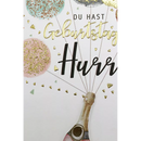 CACTUS Carte de Voeux Anniversaire Ballons Pastel, 1 pc