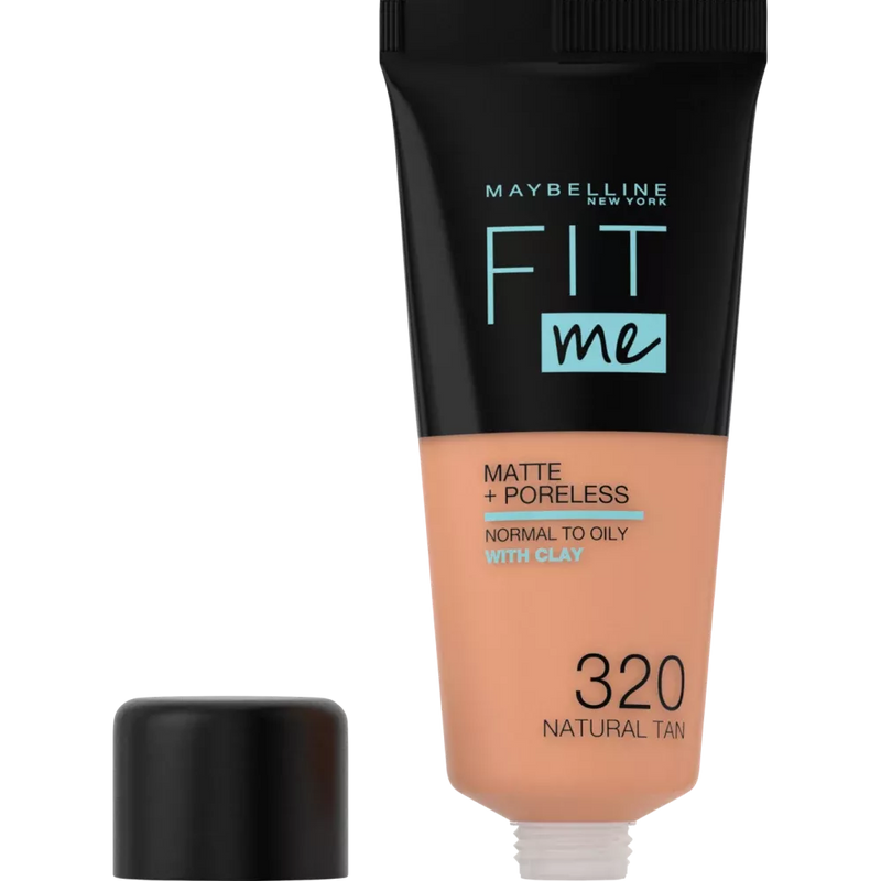 Maybelline New York Foundation Fit Me Matte & Poreless 320 Natural Tan, 30 ml