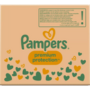 Couches Pampers Premium Protection, taille 1 nouveau-né, 2-5kg, boîte demi-mois, 96 pièces
