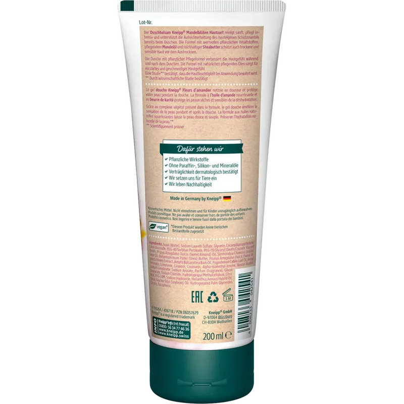 Kneipp Amandelbloesem Zachte Crème Douche, 200 ml