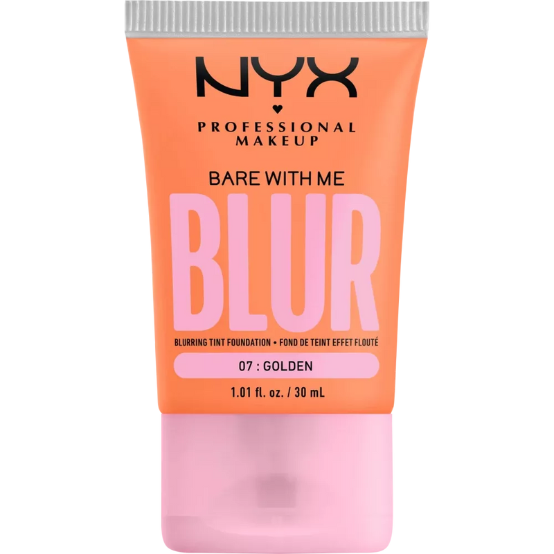 NYX PROFESSIONAL MAKEUP Foundation Bare With Me Blur Tint 07 Golden, 30 ml