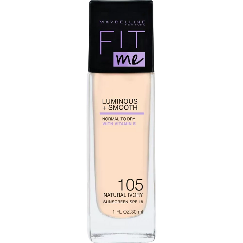 Maybelline New York Make-up Fit Me Liquid 105 Light, SPF 18, 30 ml