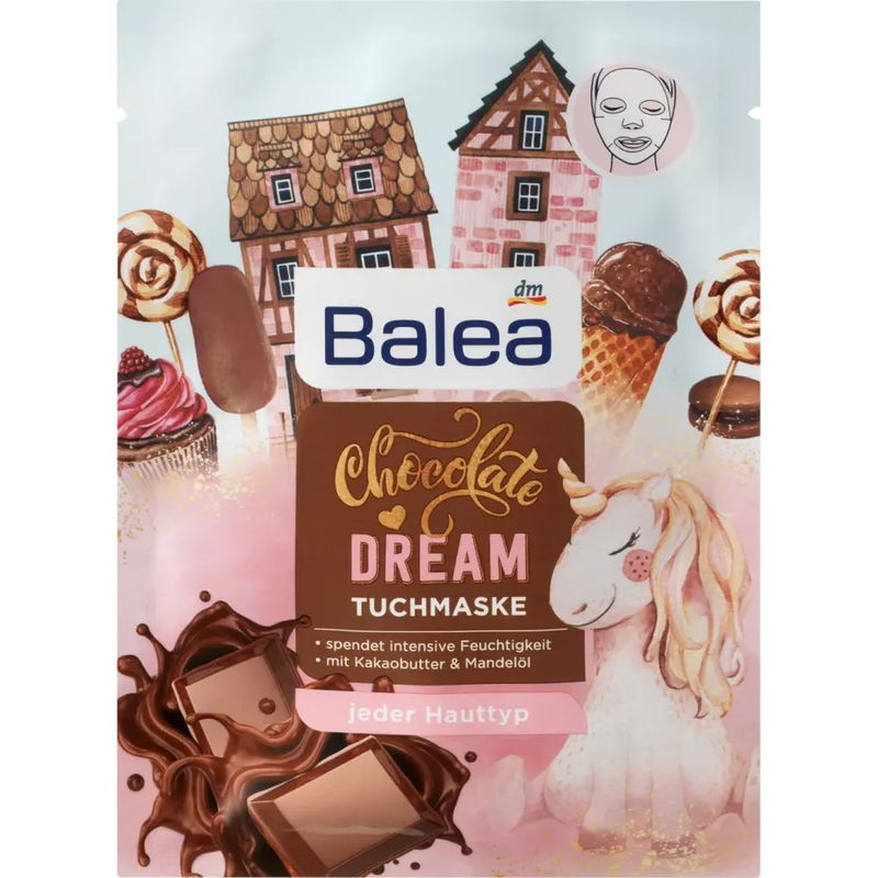 Balea Doekmasker Chocolade Dream Donkere Chocolade, 1 st