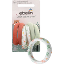 ebelin Haarelastiekjes - stof gemaakt van biologisch katoen, 6 stuks.