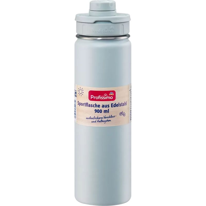 Profissimo Roestvrijstalen sportfles, 900 ml