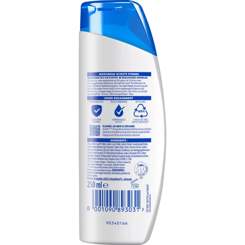 head&shoulders Shampoo & Conditioner 2in1 Anti-Dandruff Classic Clean, 250 ml