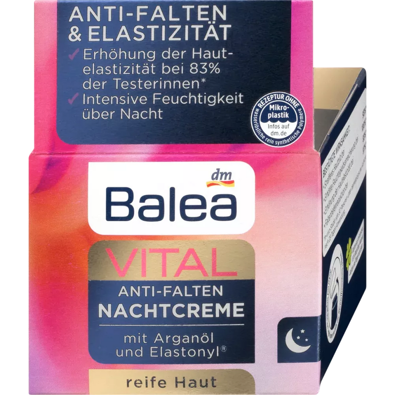 Balea Nachtcrème Vital Anti-Rimpel, 50 ml