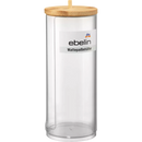 Distributeur de cotons ebelin avec couvercle en bambou, 1 pièce