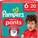 Pampers Baby Pants Baby Dry Gr.6 Extra Large (14-19 kg), 20 pièces.