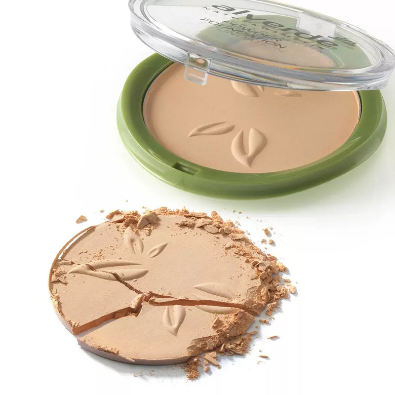 alverde NATURKOSMETIK Poeder Foundation 10 Zacht Ivoor, SPF 6, 10 g