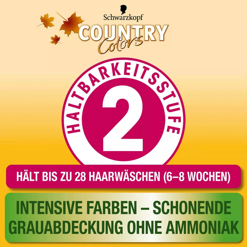 Schwarzkopf Country Colors Intensieve tint 71 Cacao donker goudbruin, 1 st