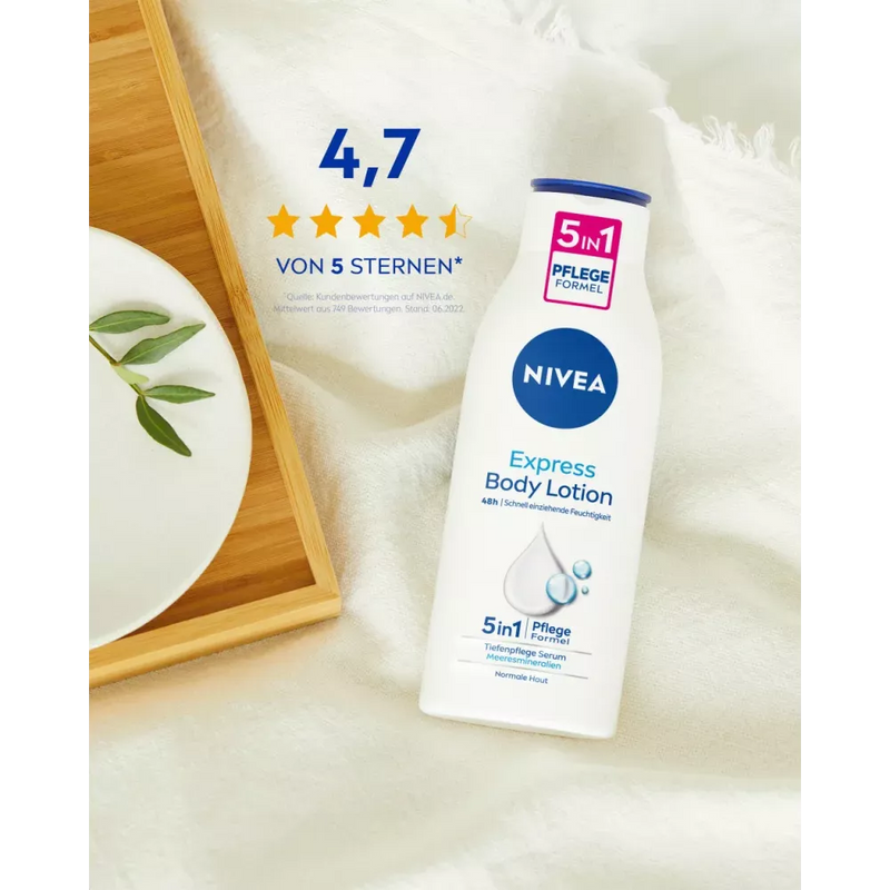 NIVEA Body Lotion Express 5in1 Verzorgingsformule, 400 ml