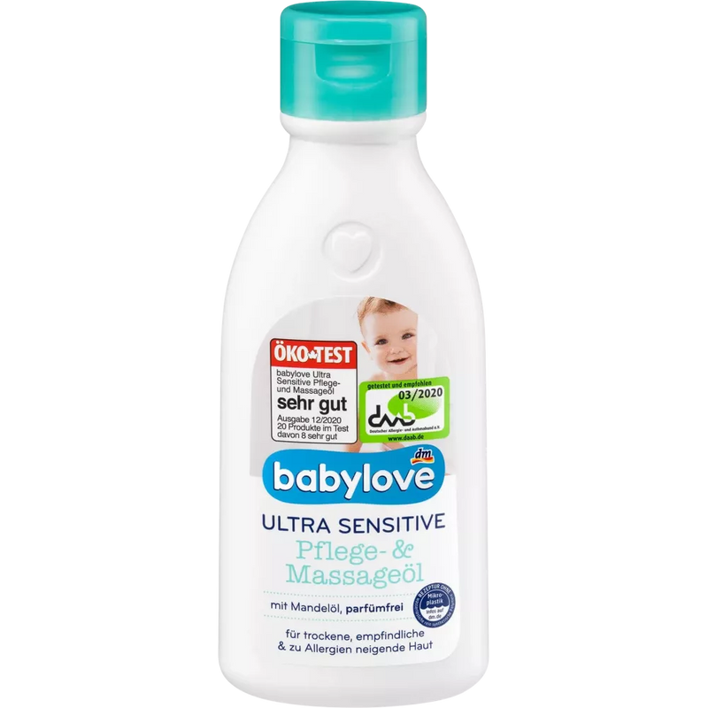babylove Verzorgings- en massageolie ultra sensitive, 250 ml