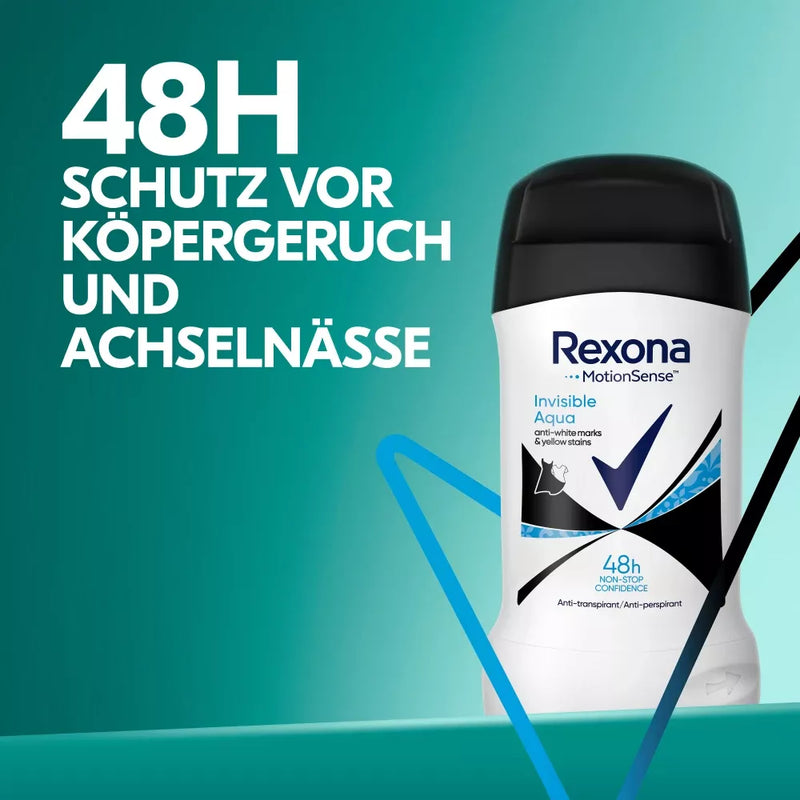 Rexona Antitranspirant Deostick Invisible Aqua, 40 ml