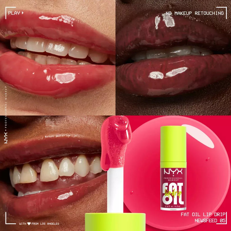 NYX PROFESSIONAL MAKEUP Lipgloss Fat Oil Lip Drip 05 Newsfeed, 4,8 ml
